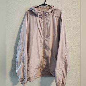 Soia & Kyo Womenโs Oaklynn zip up windbreaker hooded jacket size L/XL